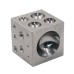 Dapping Block Square with Polished High Carbon Steel Cavities Bell Making Punching Tools