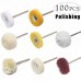 100Pcs Polishing Wheel Fiber & Cotton & Wool Buffing Wheel