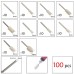 100pcs Multifunctional Wool Felt Mandrel Mounted Grinding Polishing Set