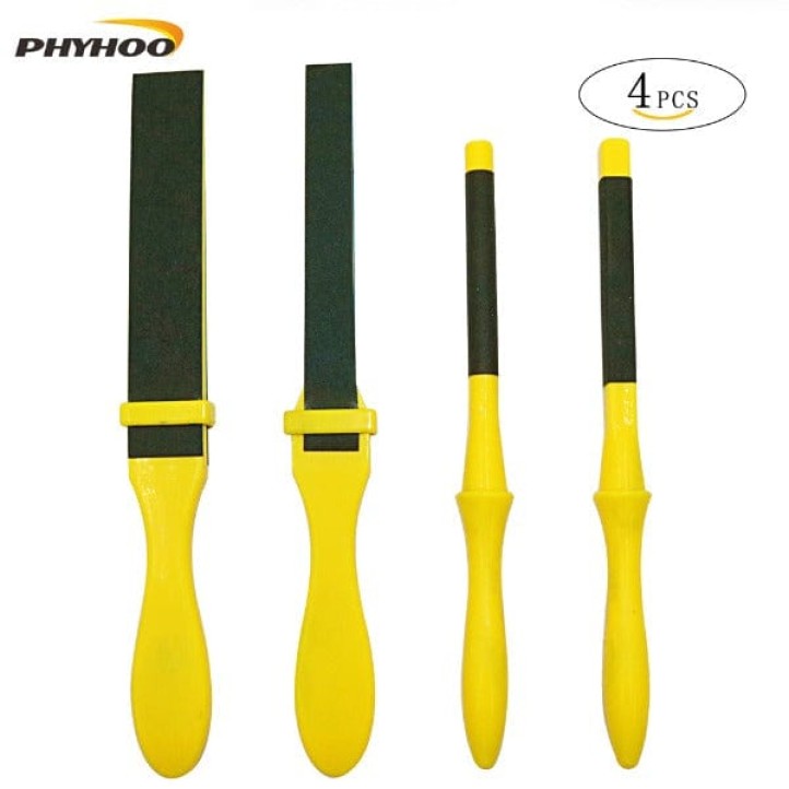 Polishing Sandpaper Kit Sanding Tool with Sand Paper Plastic Stick