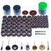 Rotary Tool Drum Sanding Kit Rubber Mandrel Fit Brass Wire Cleaning Polishing Brushes