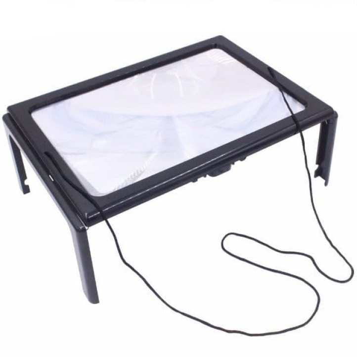 A4 Full Page Large 3X Giant Hands Free Desk Foldable Magnifying