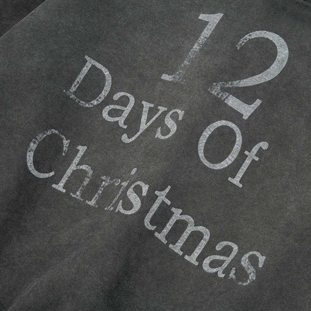 Make a vintage washed letter printed hooded sweatshirt - Image 3