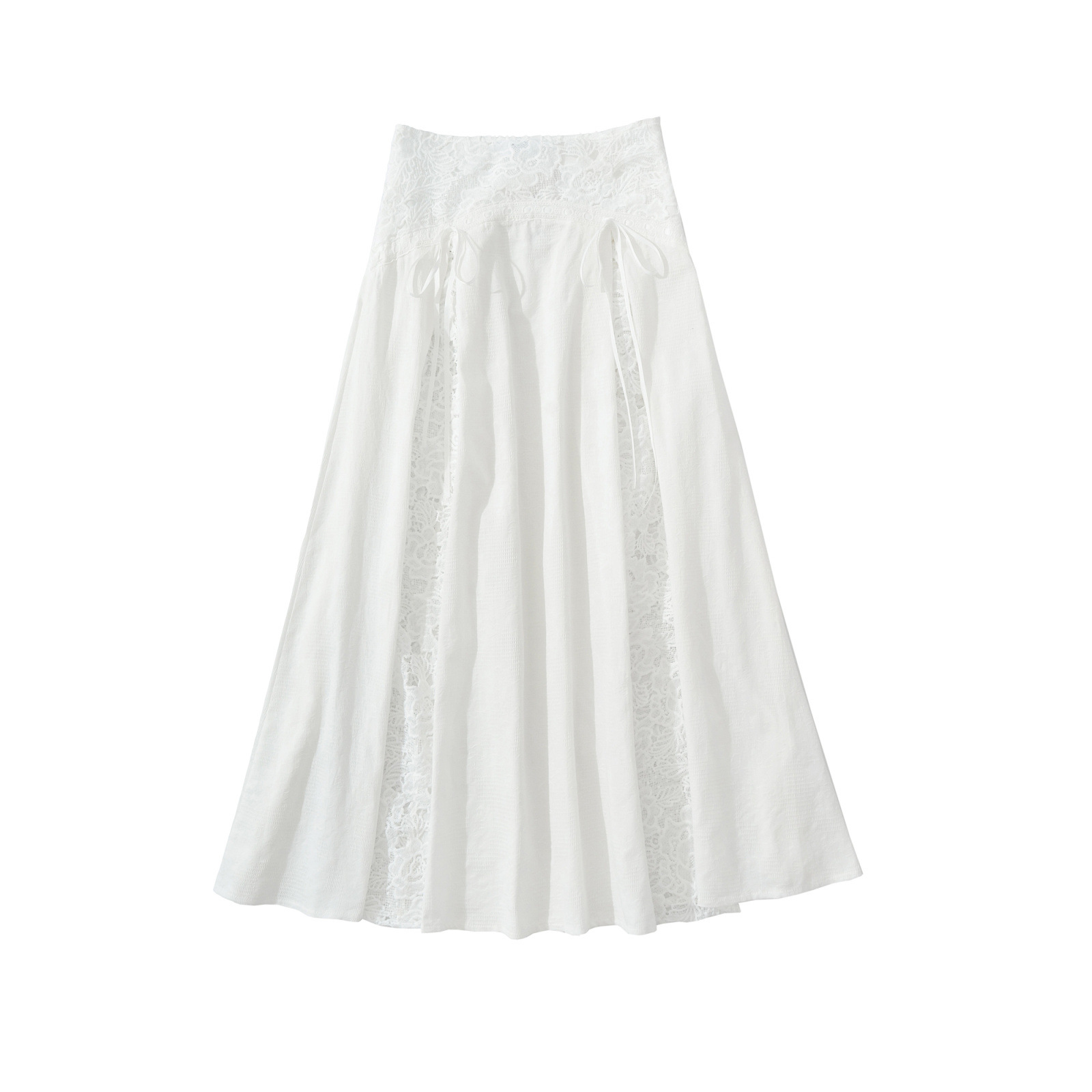 Lace patchwork top+lace patchwork skirt - Image 6