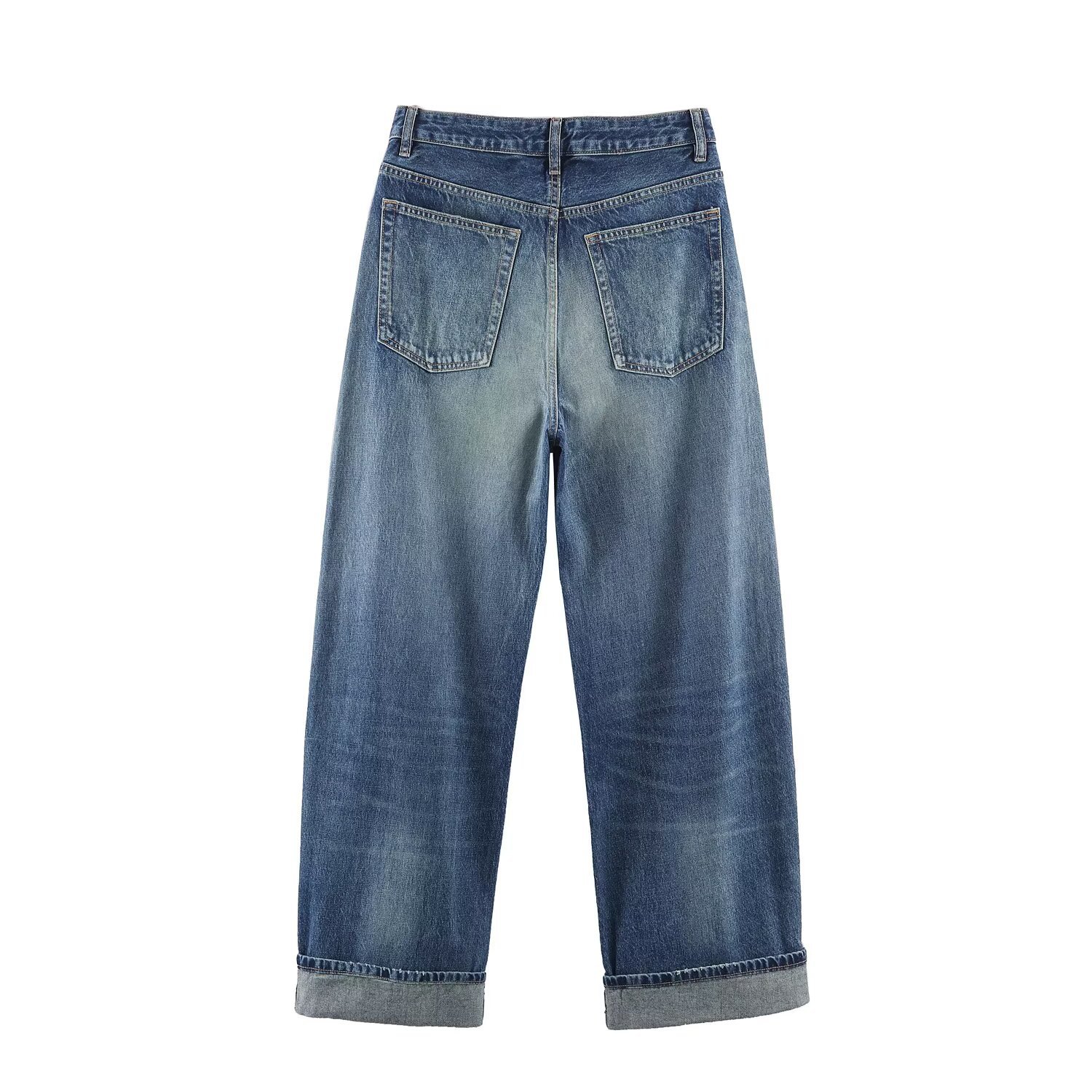 Mid waist loose ripped jeans - Image 2