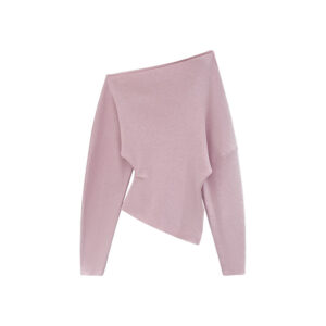 One Shoulder Elegant Innerwear Fitted Knit Top for Women