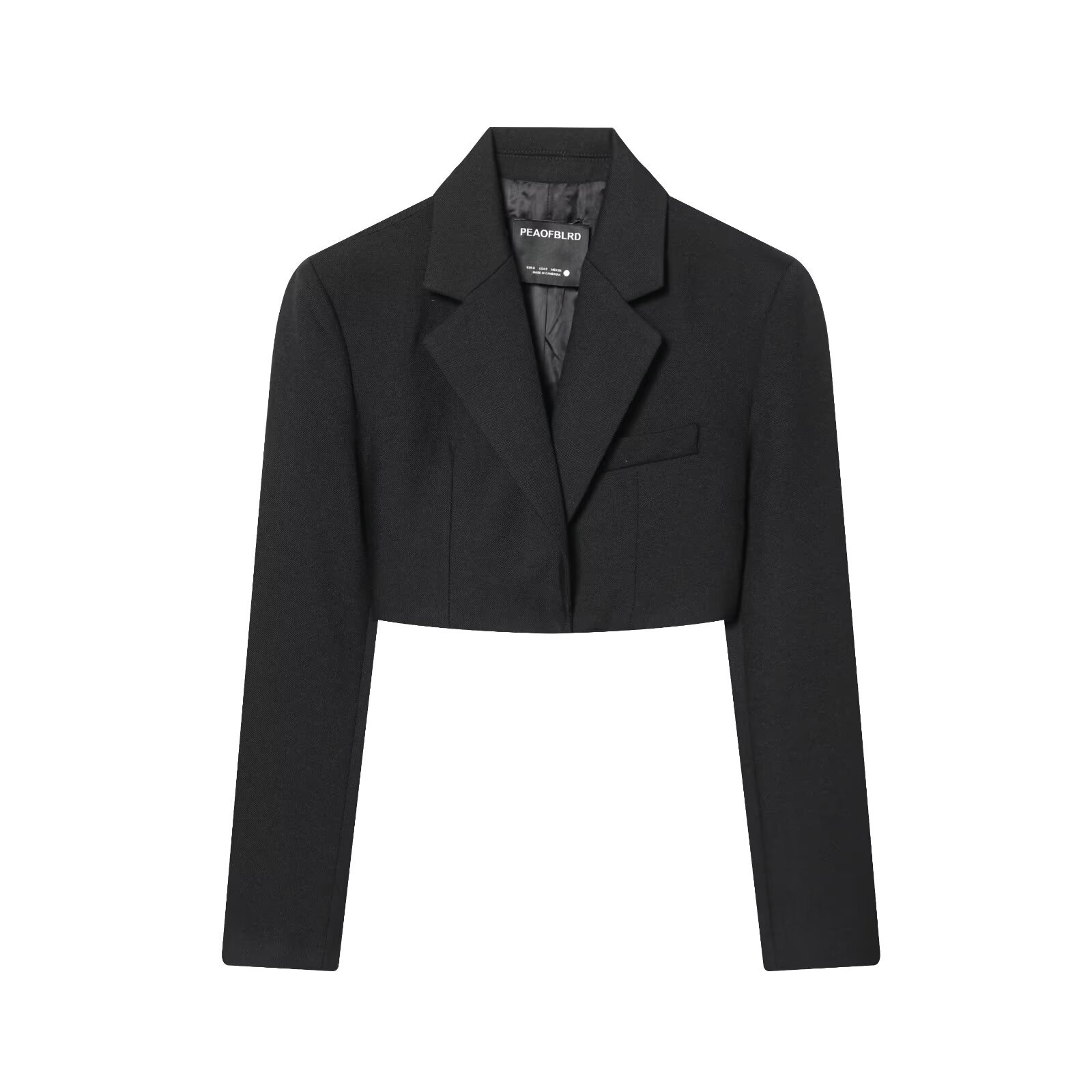 Retro Short Waist Jacket+Pants Set - Image 2