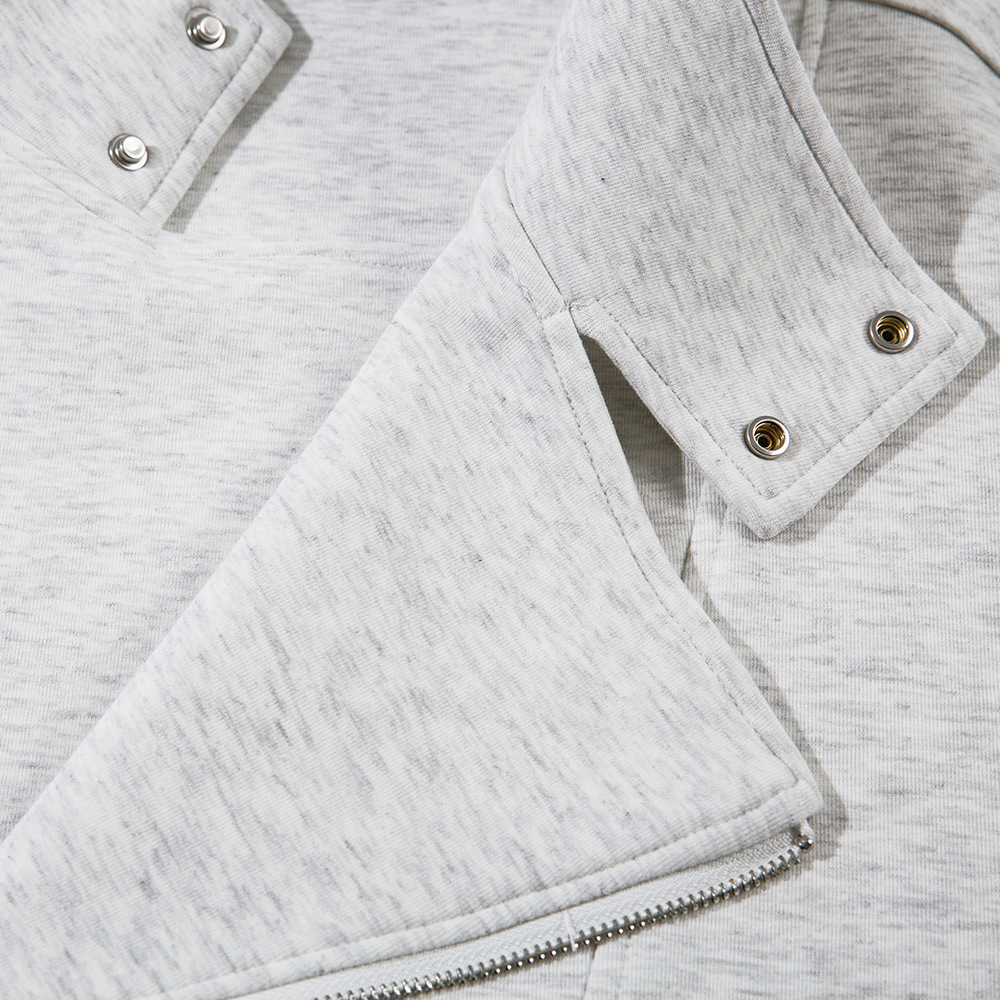 Slant zipper hoodie - Image 3