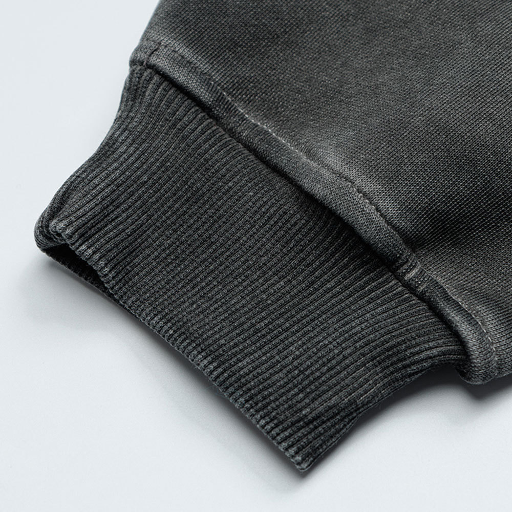 Make a vintage washed letter printed hooded sweatshirt - Image 4