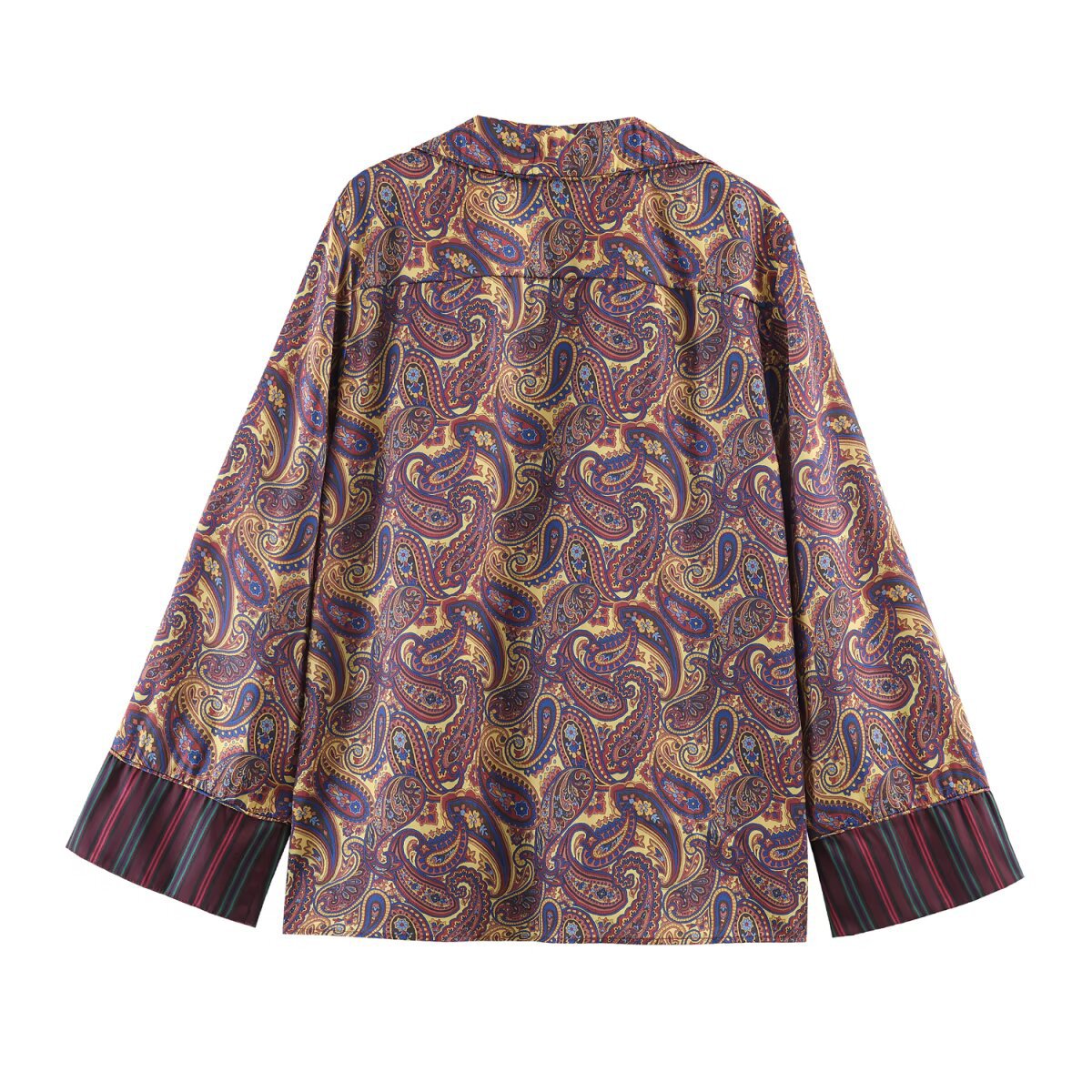 Paisley pajama style shirt+pants set - Image 3