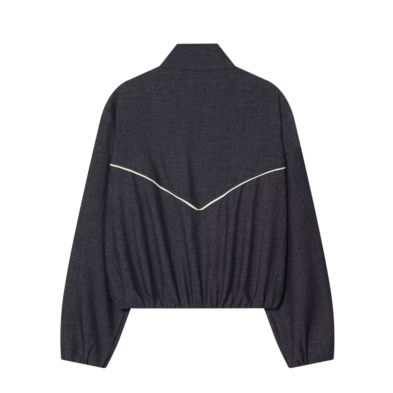 Large silhouette denim jacket+pants set - Image 3