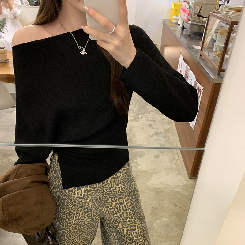 One Shoulder Elegant Innerwear Fitted Knit Top for Women - Image 4