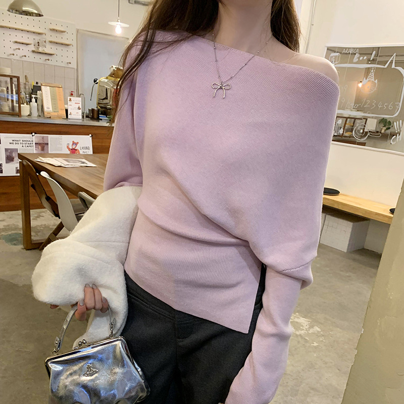 One Shoulder Elegant Innerwear Fitted Knit Top for Women - Image 2